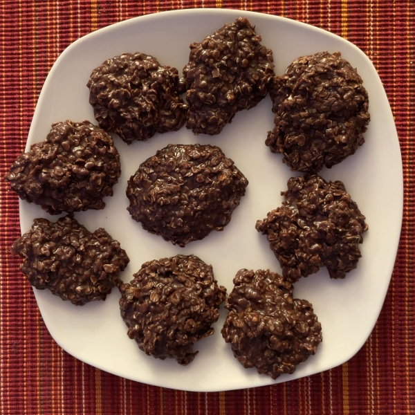 No-Bake Nutella Oatmeal Cookies