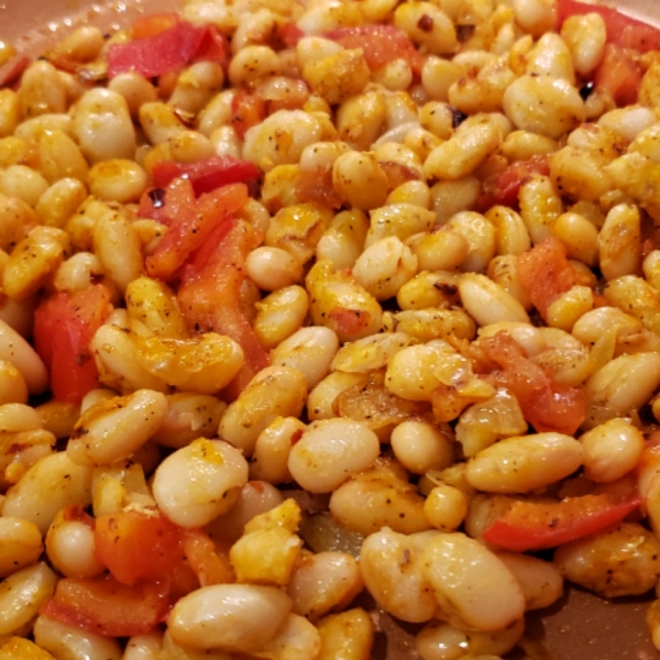 White Beans and Peppers