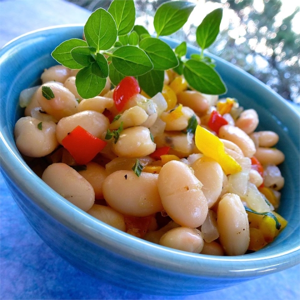 White Beans and Peppers