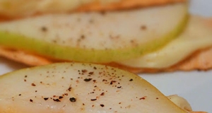 Chef John's Brie with Ripe Pear and Black Pepper