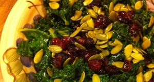 Kale Cranberry Pepita Salad