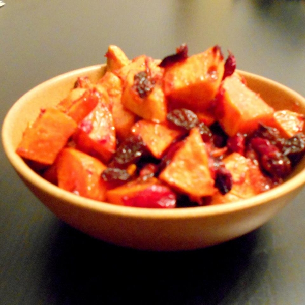 Spiced Sweet Potatoes and Cranberries