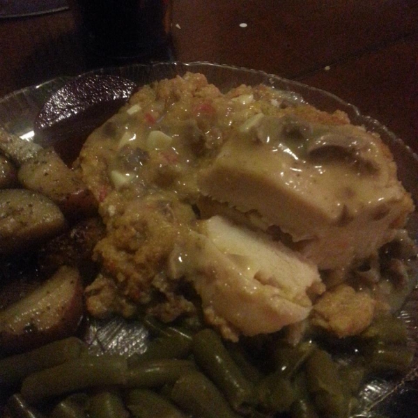 Stuffed Chicken Breasts with Cornbread Dressing