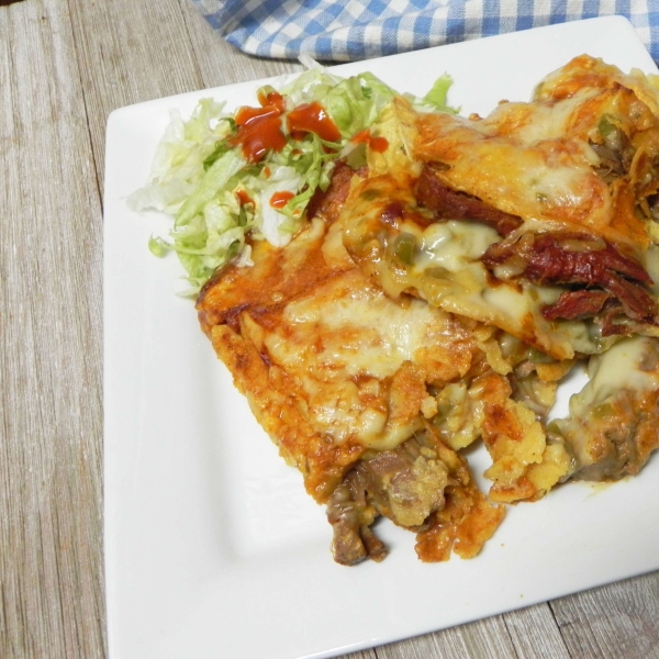 Shredded Beef Enchiladas