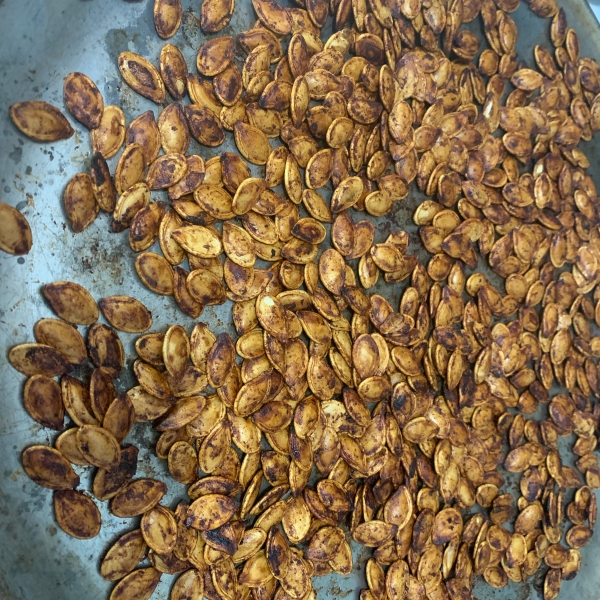 Cajun Spiced Roasted Pumpkin Seeds
