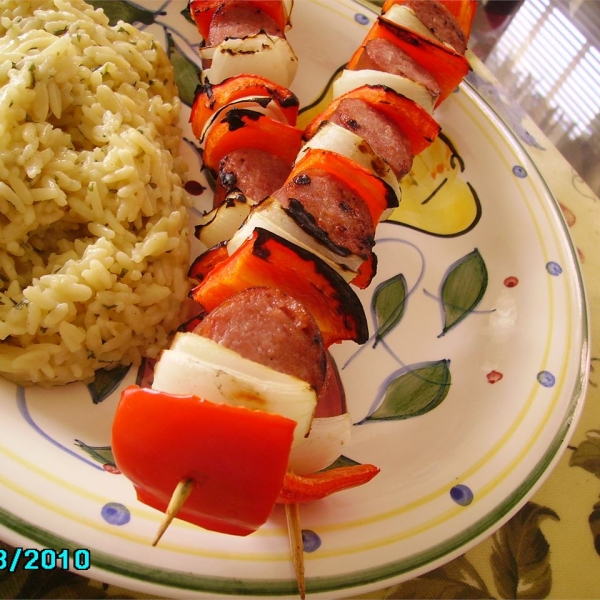 Smoked Sausage Kabobs