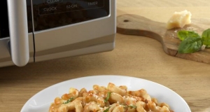 Super Quick Elbows with Tomato Basil Sauce and Cheese