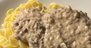 Beef Stroganoff with White Wine