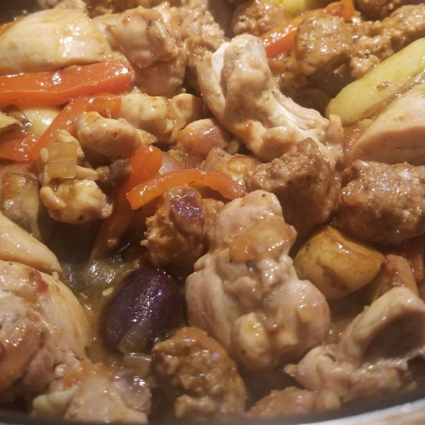 One-Pan Chicken, Sausage, Peppers, and Potatoes