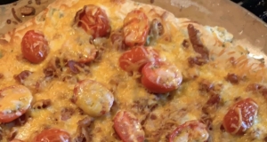 Spicy Jalapeno and Bacon Flatbread