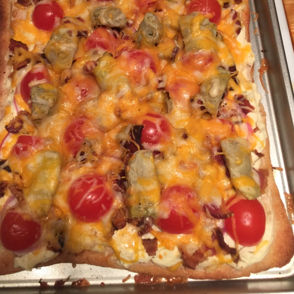 Spicy Jalapeno and Bacon Flatbread