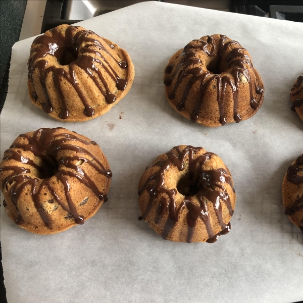 Ghirardelli Chocolate Chip Mini Bundt Cakes