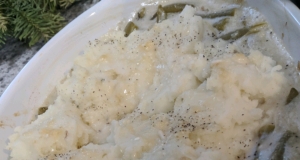 Mashed Potato Topped Green Bean Casserole