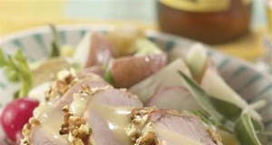 Honey-Kissed Pretzel Crusted Pork Loin