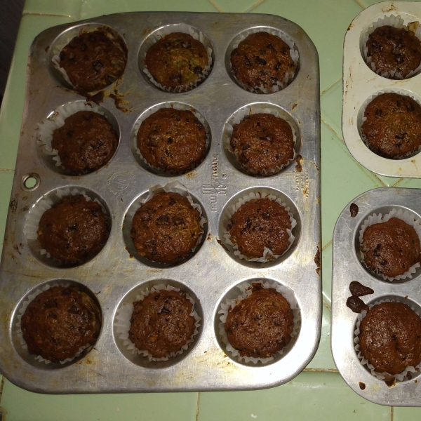 Zucchini-Chocolate Chip Muffins