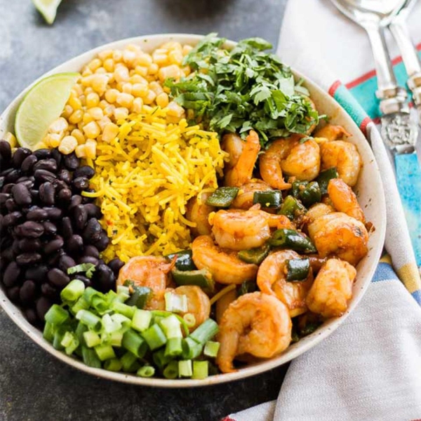 Chipotle Shrimp and Rice Bowl