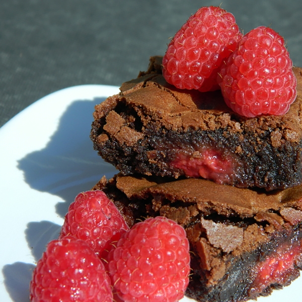 Righteous Raspberry Brownies