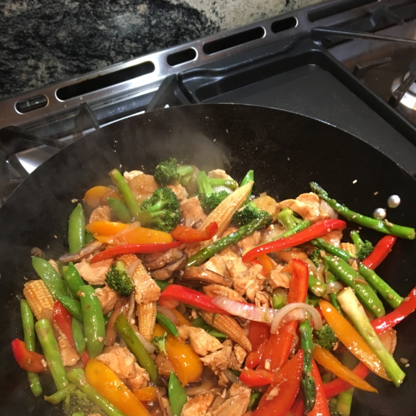 Stir Fried Sesame Vegetables with Rice