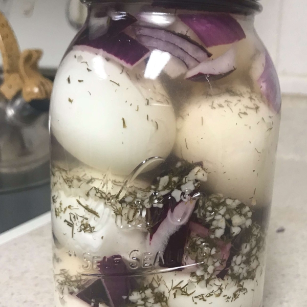 Garlic Pickled Eggs