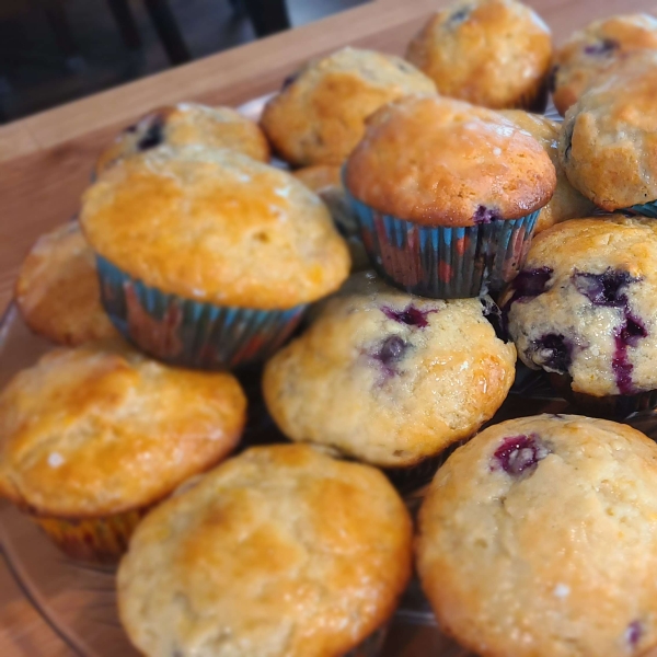 World's Best Lemon Blueberry Muffins