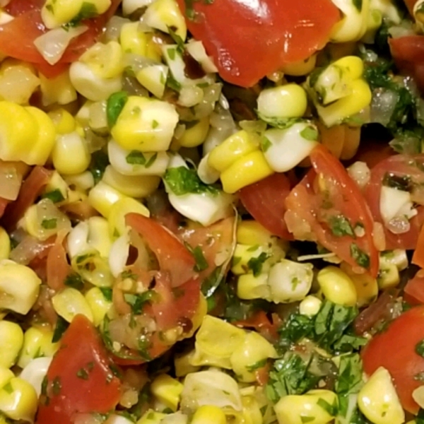 Cilantro Tomato Corn Salad