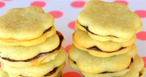 Salted Caramel Chocolate Sandwich Cookie