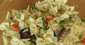 Balsamic Vinegar Tofu and Asparagus Pasta Salad