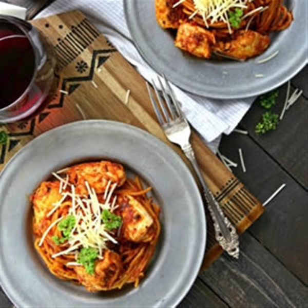 One-Pot Chicken Parmesan Pasta