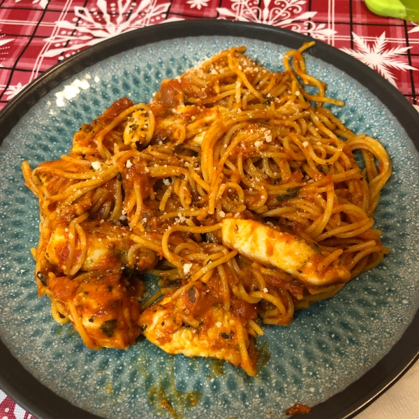 One-Pot Chicken Parmesan Pasta