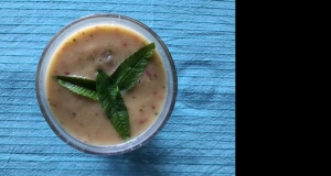 Vegan Peach-Banana-Coconut Smoothie