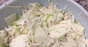 Kohlrabi and Apple Slaw