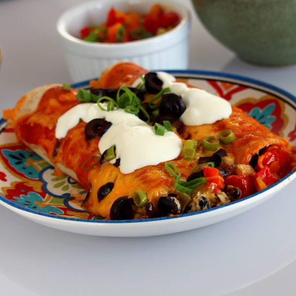 Jeannie's Vegetarian Enchiladas