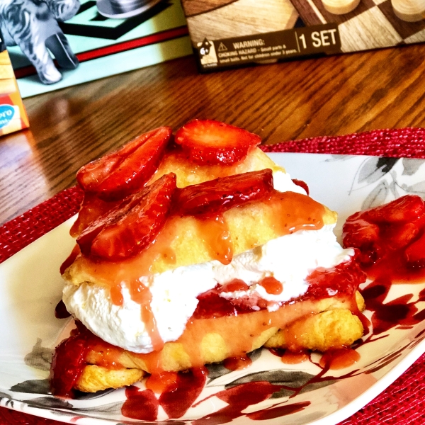 Strawberry Crescent Roll Shortcake
