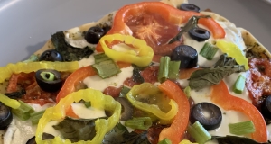 Crispy Tomato Basil Pesto Flatbread Pizzas