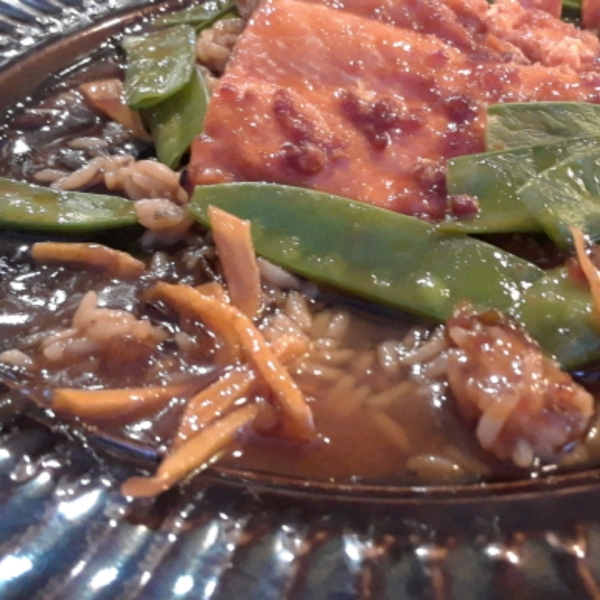 Miso Salmon with Sake Butter