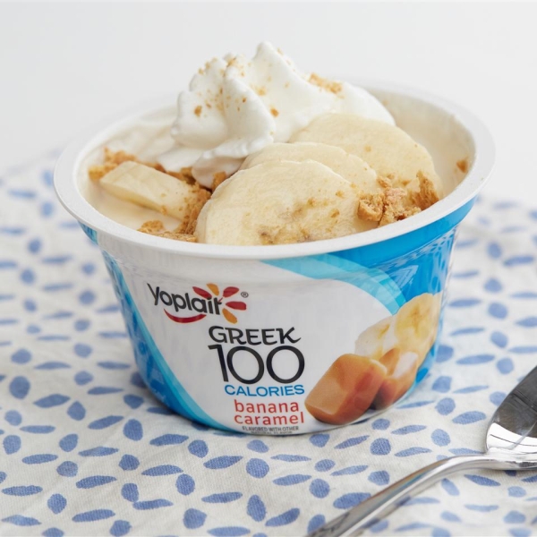 Banana Caramel Cream Pie Yogurt Cup