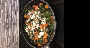 Roasted Yam and Kale Salad