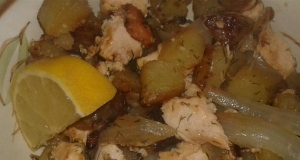 Salmon Hash With Potatoes & Dill