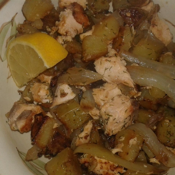 Salmon Hash With Potatoes & Dill