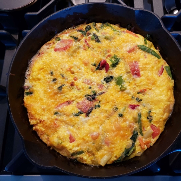 Frittata with Leftover Greens