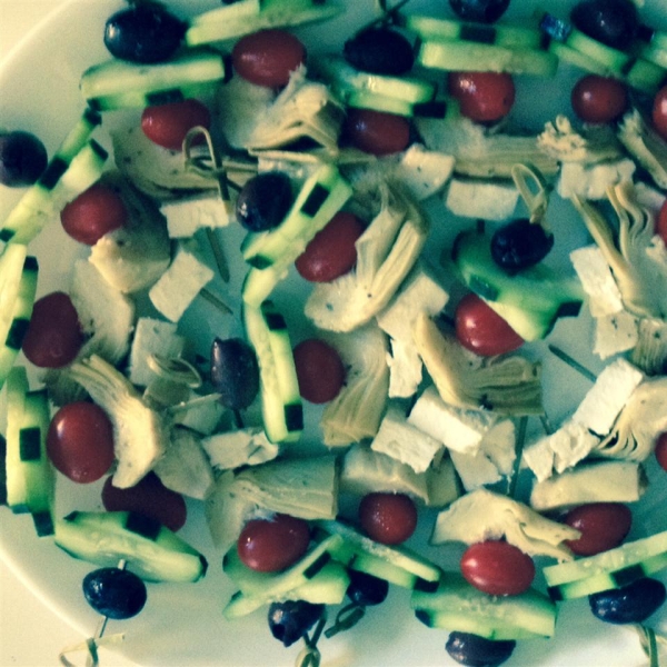 Greek Salad on a Stick