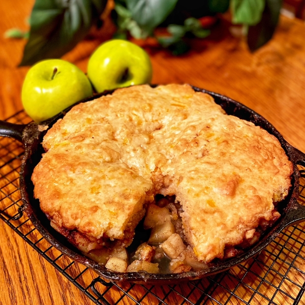 Apple and Cheddar Skillet Cake