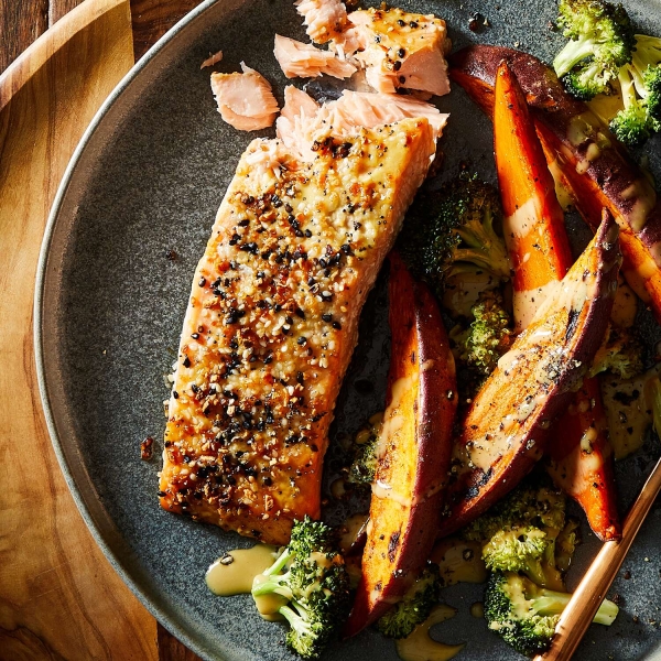 Everything Salmon Sheet Pan Dinner