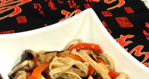 Mushroom, Tofu, and Noodle Stir-Fry