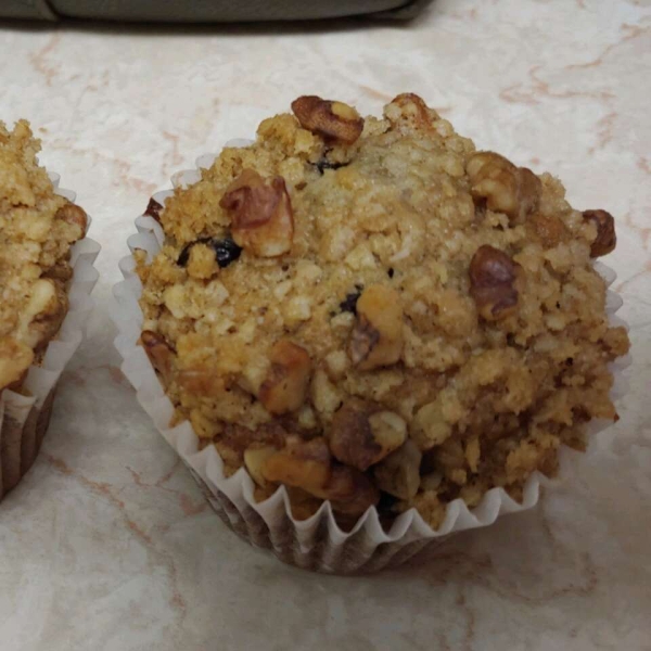 Banana Walnut Cranberry Muffins