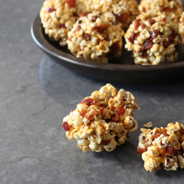 Bacon-Caramel Popcorn Balls