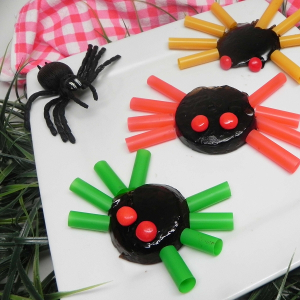 Halloween Jell-O Spiders