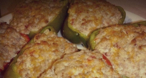 Peppers Stuffed with Cream Cheese and Sausage