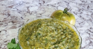 Roasted Green Tomato Salsa
