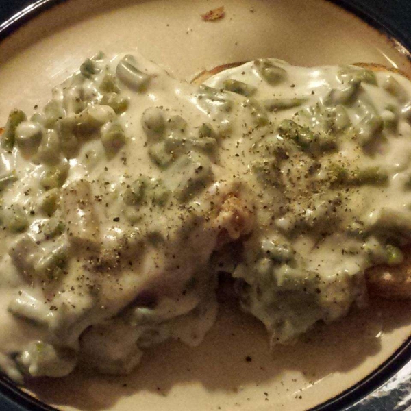 Creamed Asparagus on Toast